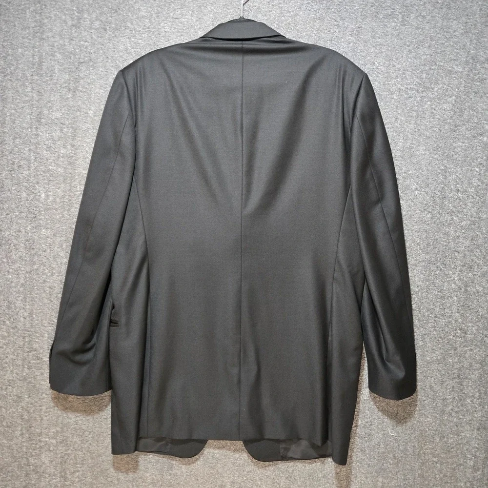 Ermenegildo Zegna Men's Black 3 Button Tuxedo Jacket Blazer Size 44 Long